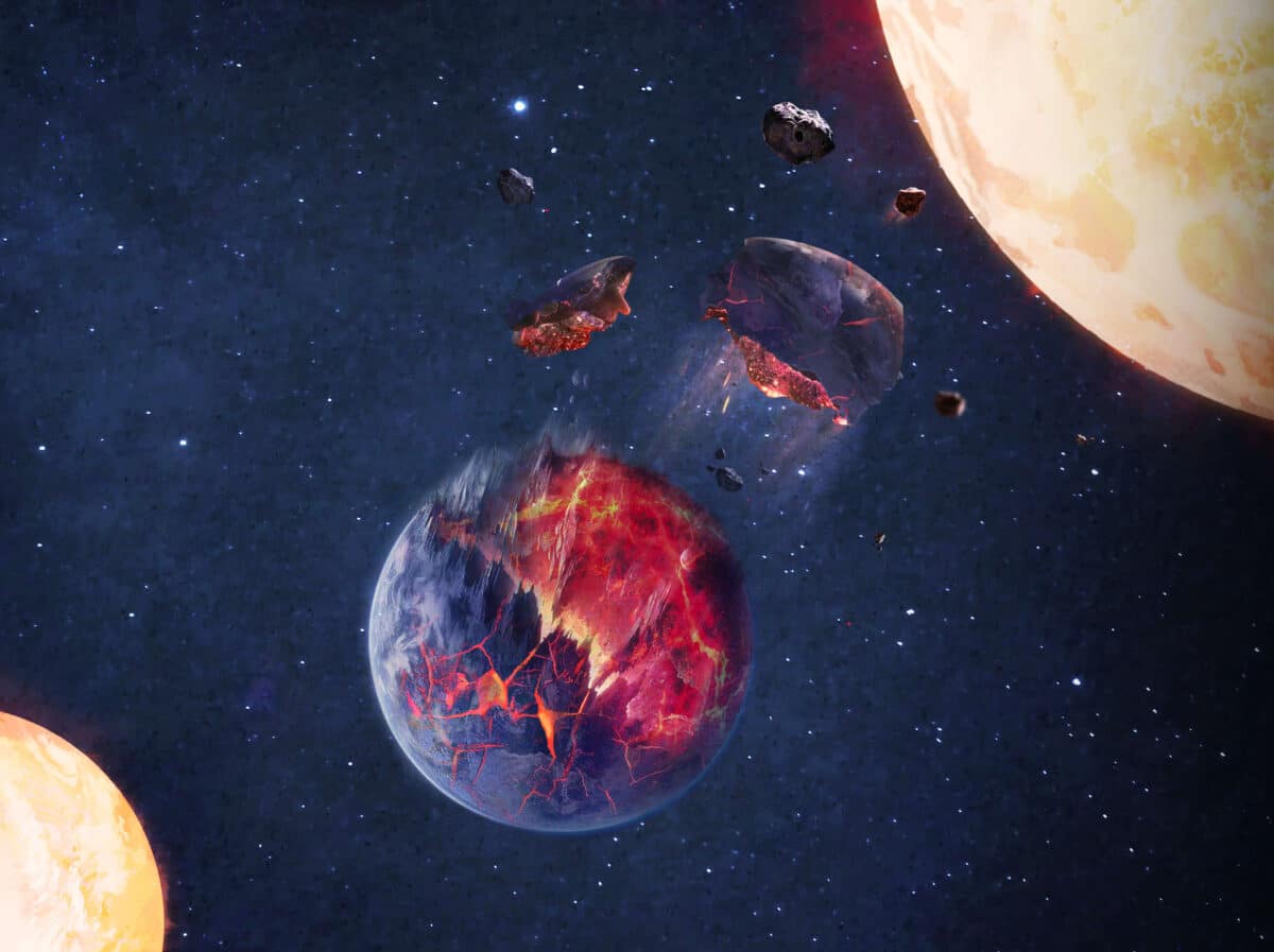Звезда поглощает планету в представлении художника / © intouchable, OPENVERSE