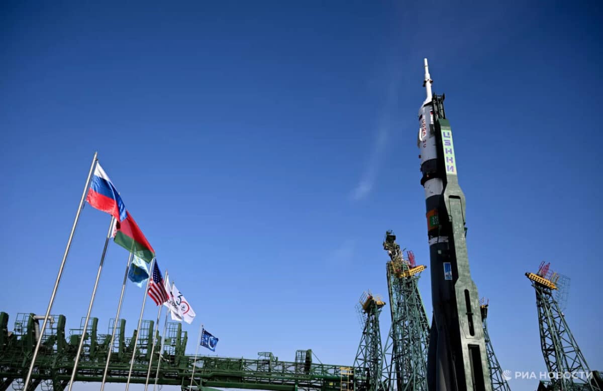 Ракета «Союз-2.1а» на стартовом столе / © РИА Новости