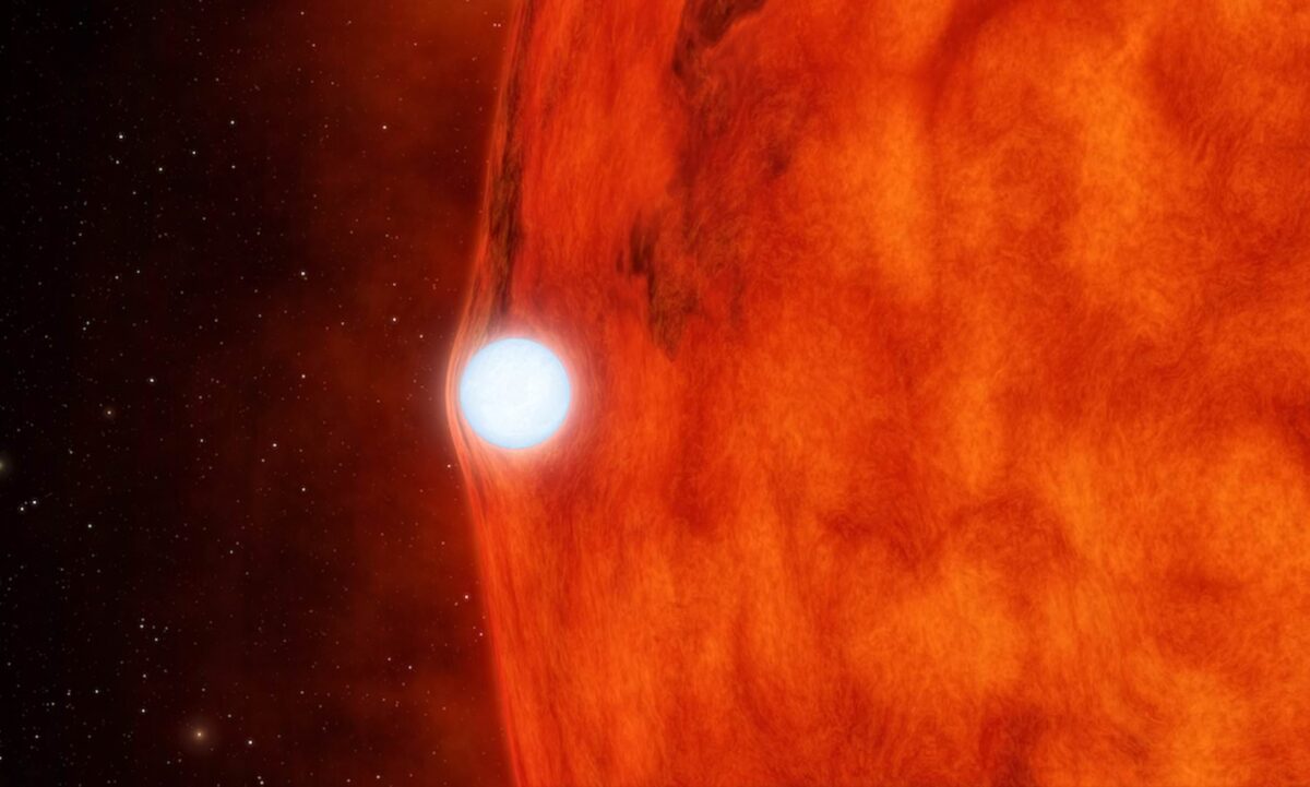 Иногда белые карлики действуют как «линзы», они незначительно увеличивают светимость соседней звезды. По этой светимости можно вычислить массу белого карлика / © NASA, JPL-Caltech