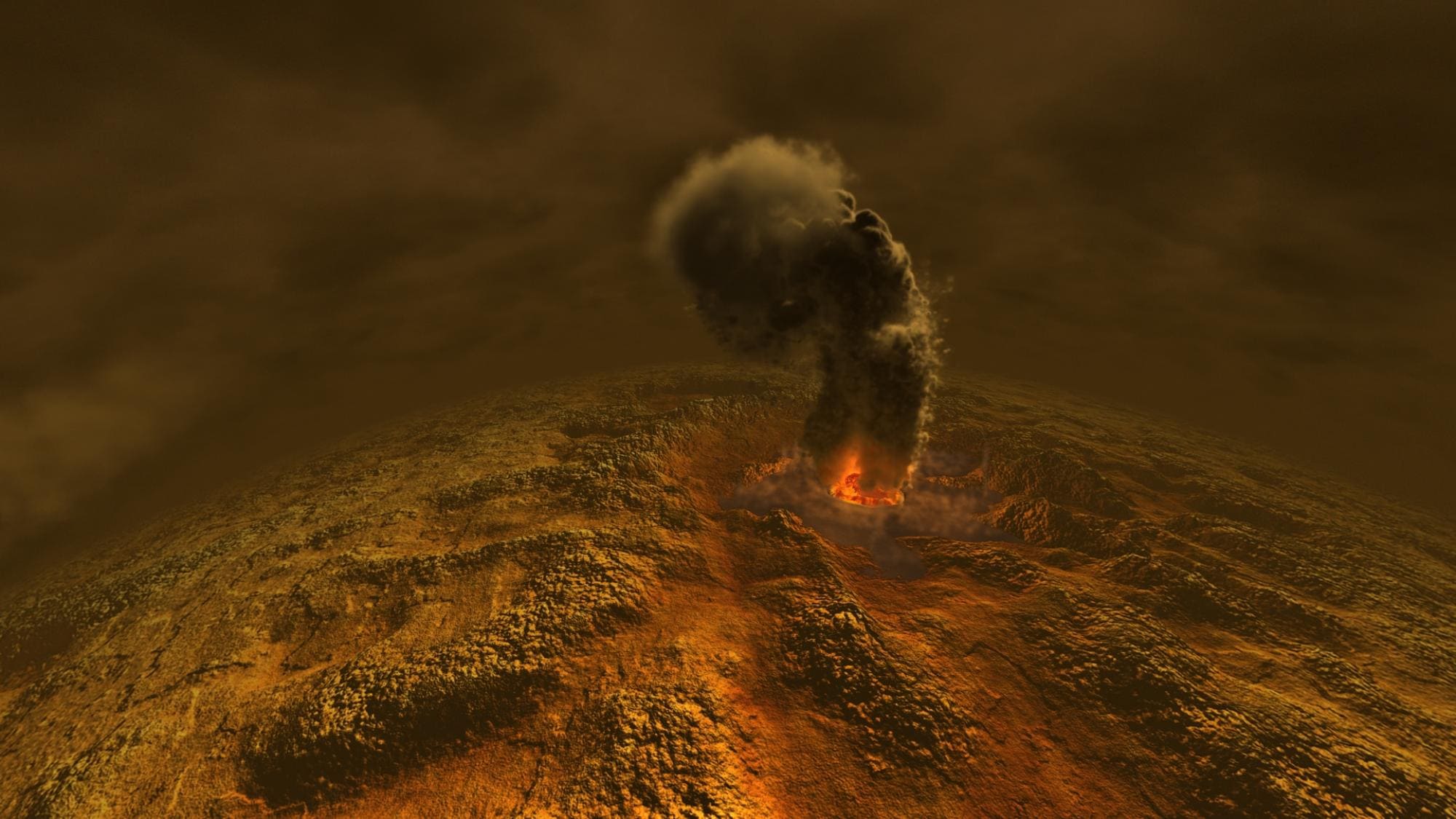 Как может выглядеть вулкан на Венере / © viewsnap.ru