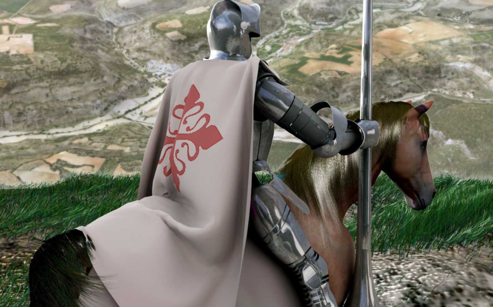 Воин монашеского ордена Калатравы. На плаще вышит крест ордена / © WarX, wikipedia.org