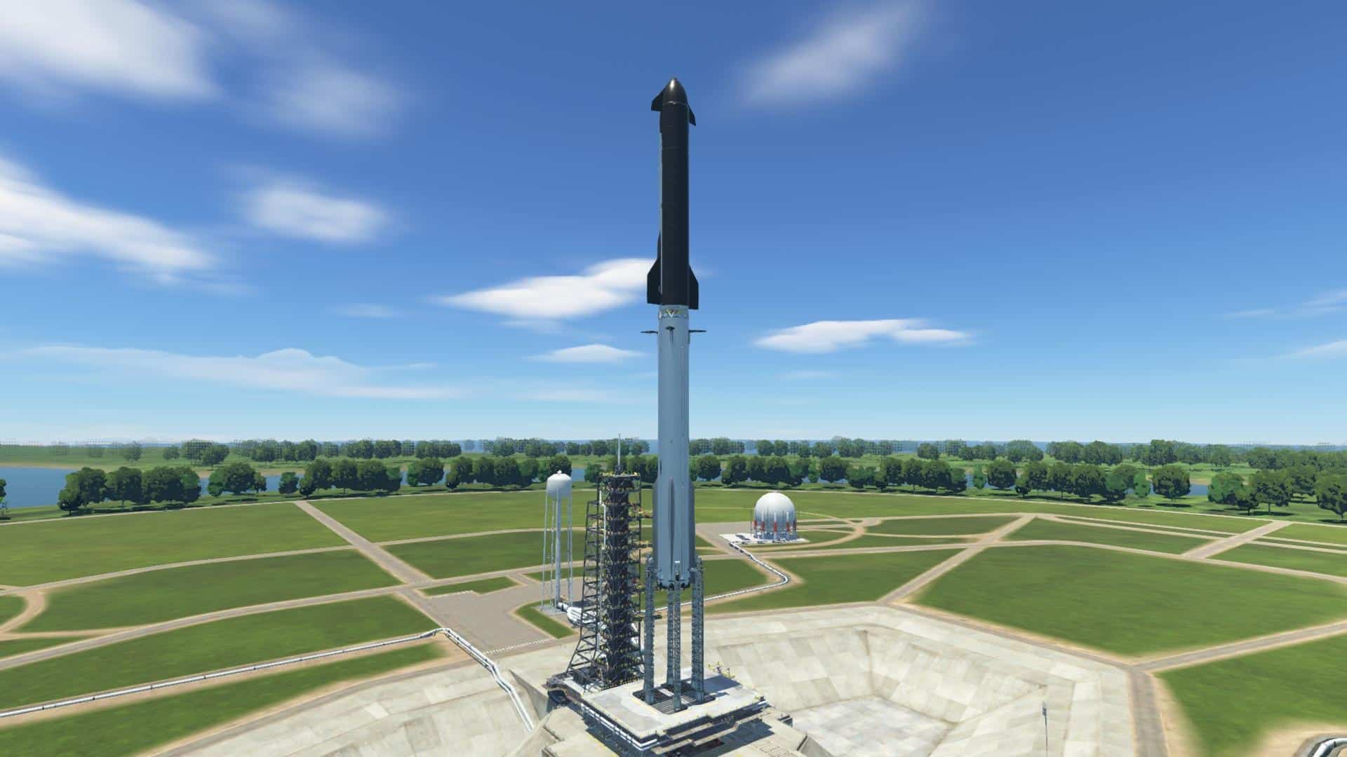 Визуализация третьей версии Starsip на новом космодроме / © reddit.com