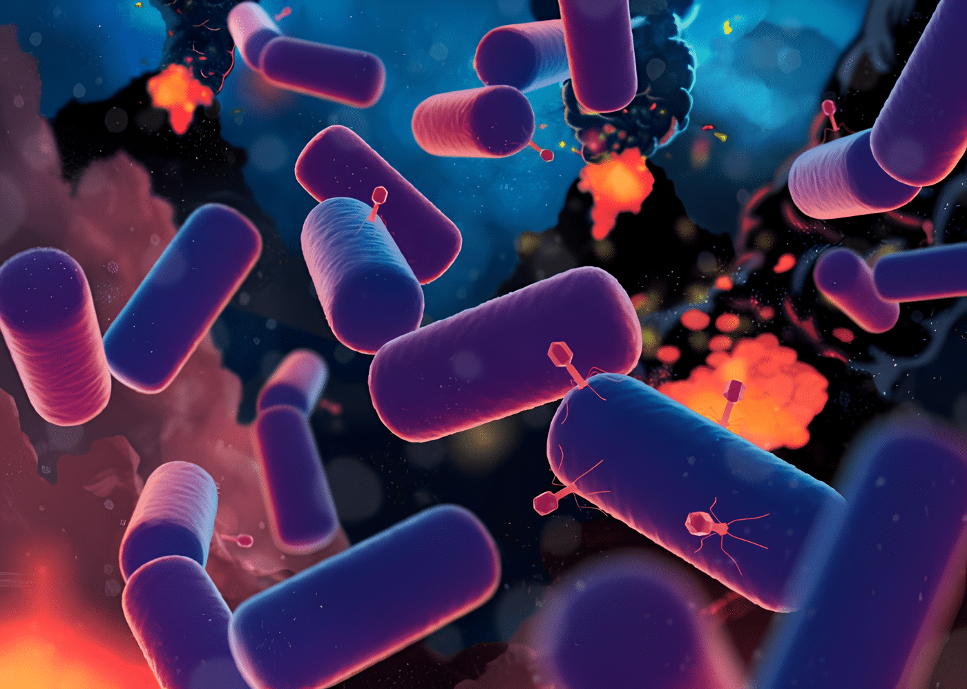 Вирусы атакуют LUCA 4,2 миллиарда лет назад (художественное представление) / © Science Graphic Design