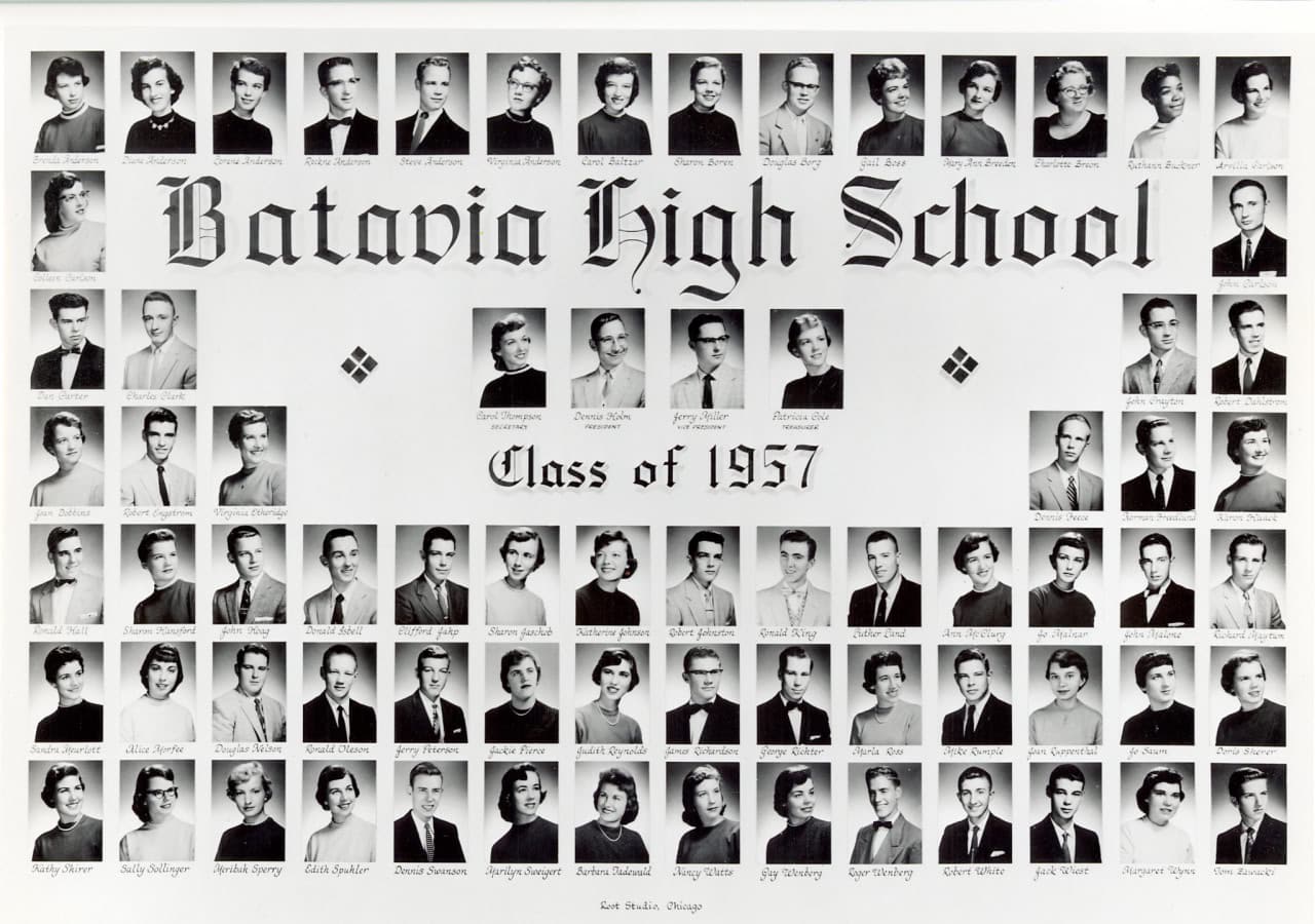 Фотоальбом выпускников 1957 года одной из американских школ (фото не связано с исследованием) / © BataviaHistory.org, Flickr
