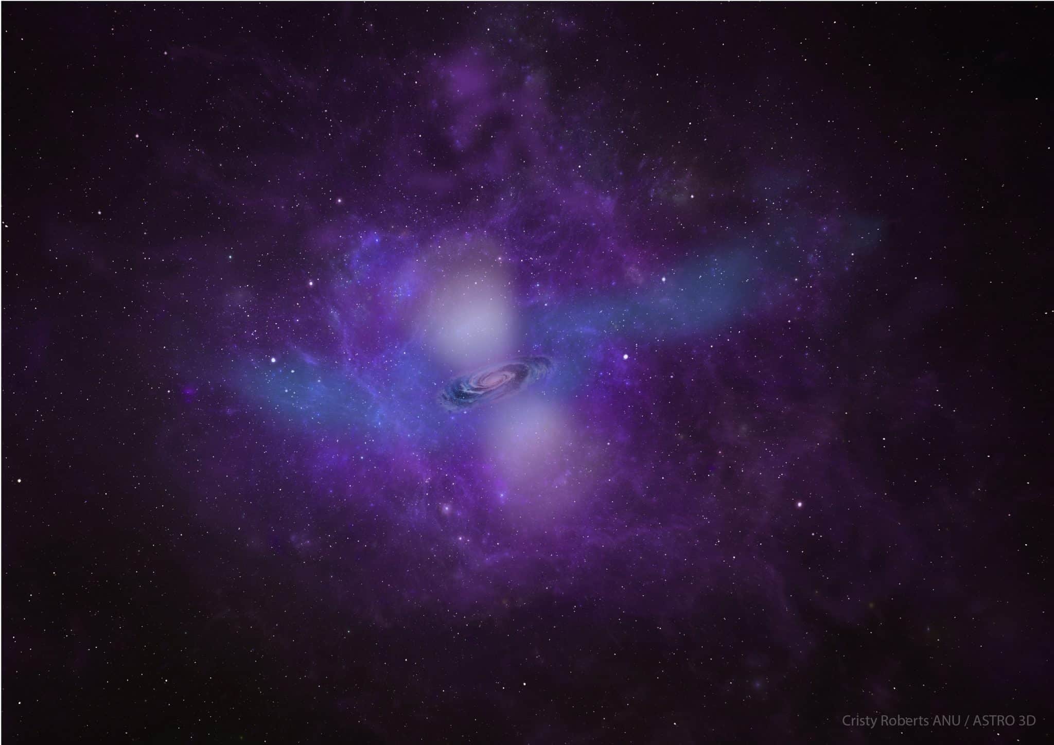 Газовое гало / © Cristy Roberts ANU/ASTRO 3D