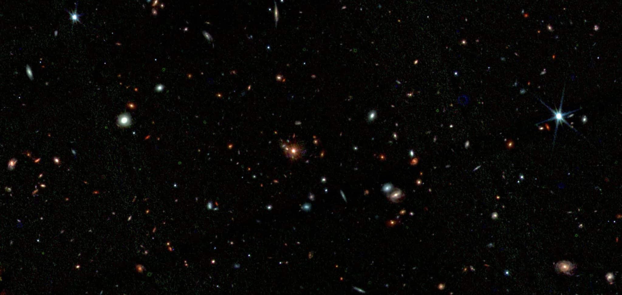 Протоскопление Паутина в объективке космического телескопа «Джеймс Уэбб» / © Shimakawa et al.