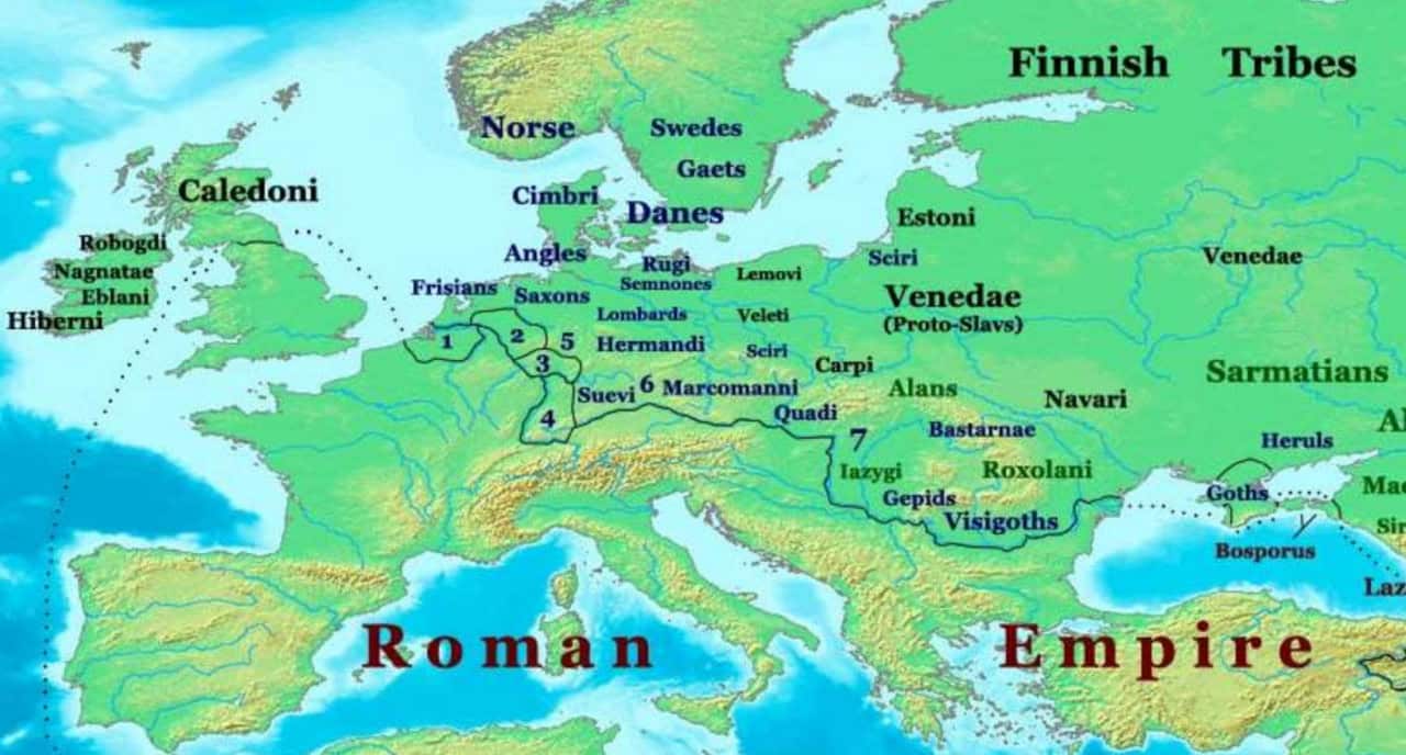Европа около 300 года нашей эры. Как показывает новая работа, в этот момент начался неожиданный разворот направления миграции на прямо противоположное / © Thomas A. Lessman, Wikimedia Commons