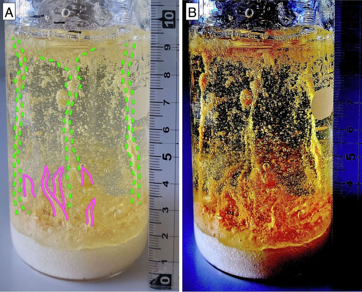 Эксперимент по имитации паровых взрывов на Марсе / © Rina Noguchi, 
Wataru Nakagawa, 2025