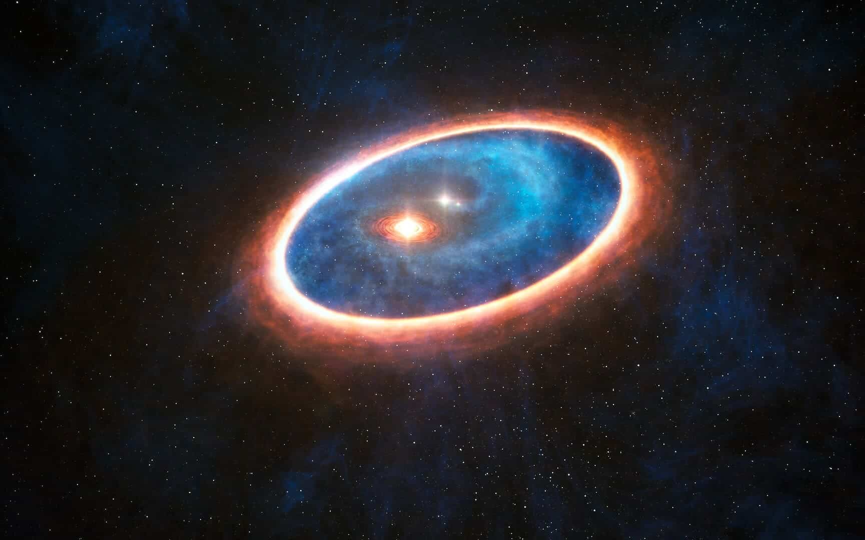 Формирующаяся звездная система  GG Tauri в представлении художника / © ESO/L. Calçada