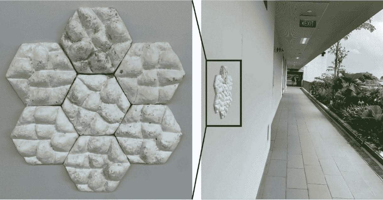 За счет выпуклых многоугольников на плоскости плитка остывает на солнце медленнее, чем плитка с ровной поверхностью / © Eugene Soh et al.