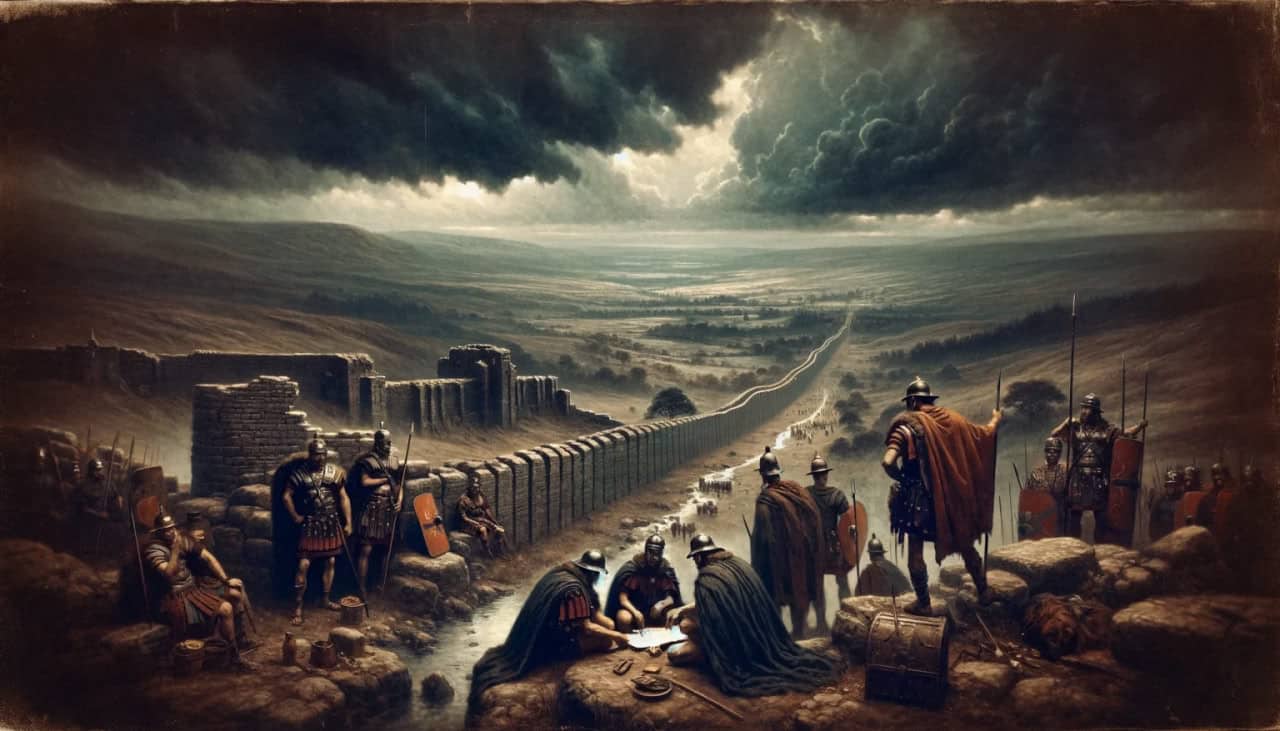 Римские легионеры на Адриановом валу, нейросеть / © roman-britain.co.uk/