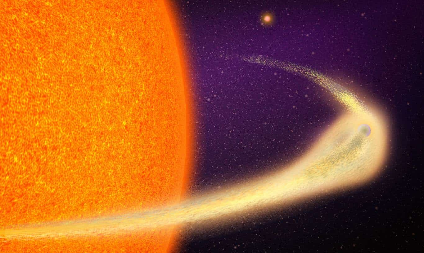 Разрушающаяся планета BD+05 4868 Ab в представлении художника / © Jose-Luis Olivares, MIT