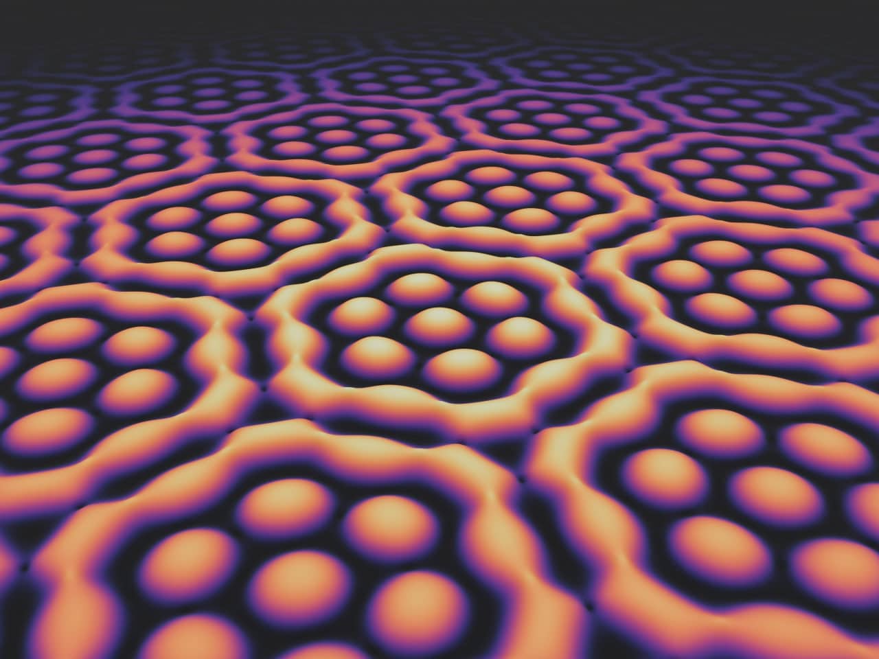 Художественное изображение сформированных исследователями скирмионных «мешков» / © University of Stuttgart