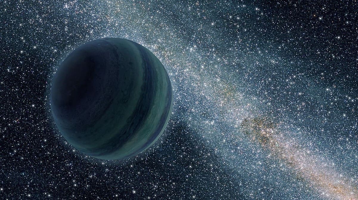 Свободноплавающая планета в представлении художника / © NASA/JPL-Caltech