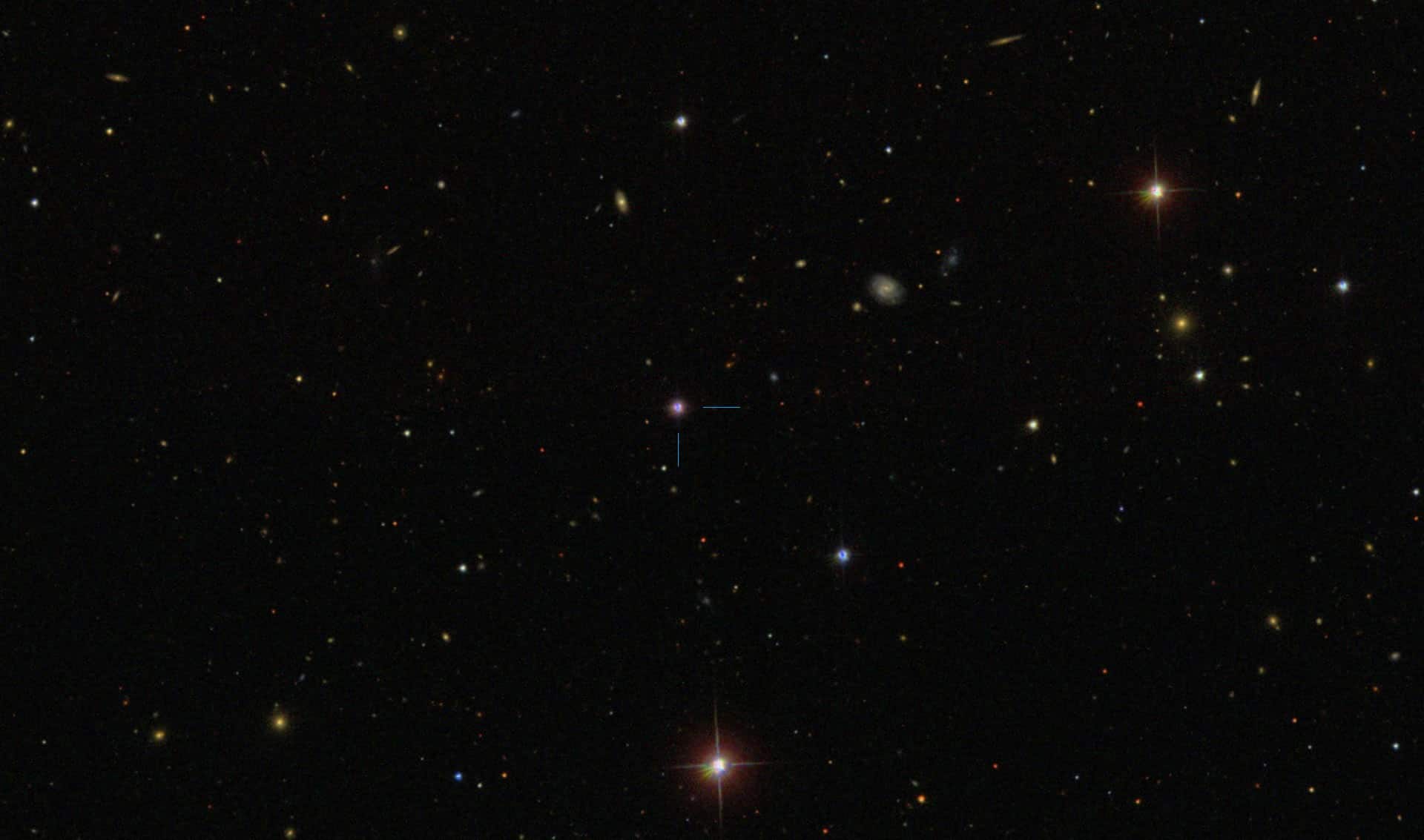 На изображении галактика PG1211+143 / © Centre de Données astronomiques de Strasbourg / SIMBAD / SDSS.