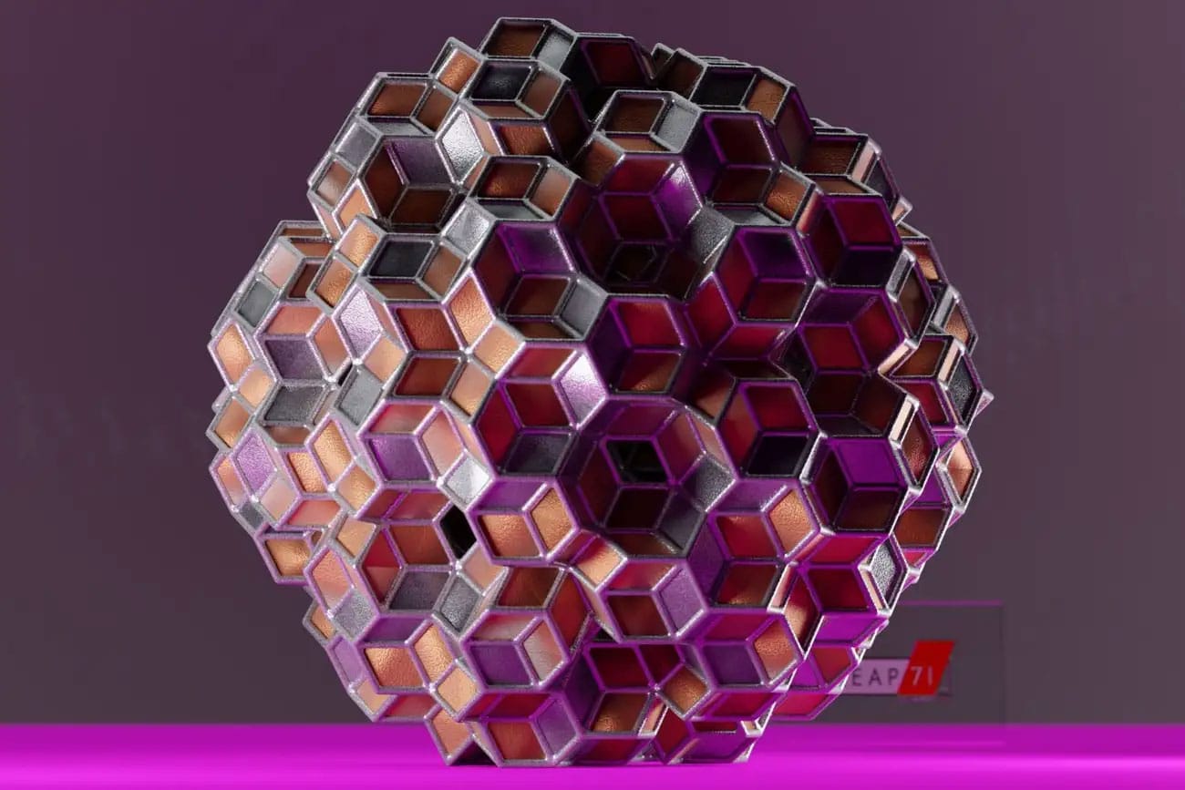 Визуализация квазикристаллической структуры / © LinKayser, Alexey E. Madison, PicoGK