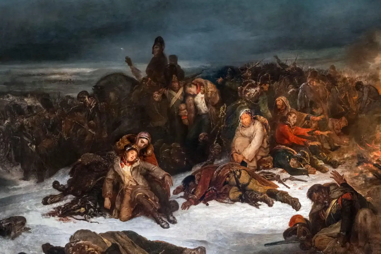 «Отступление армии Наполеона из России в 1812 году». Картина французского живописца Анри Шеффера / ©Alamy Stock Photo,  IanDagnall Computing