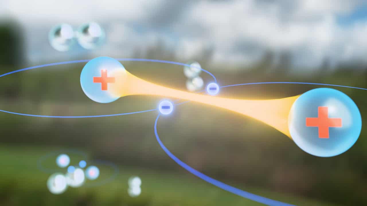 Схема разрыва связи в молекулярном водороде / © DICP