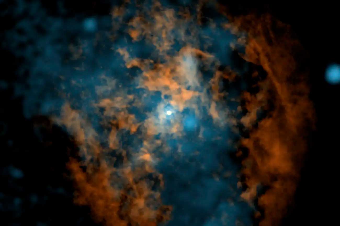 Газ и рентгеновское излучение вокруг Стрельца А* / © Mark D. Gorski et al. (CC BY 4.0)