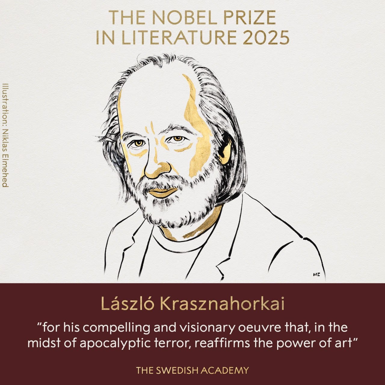 Ласло Краснахоркаи / © Nobel Prize