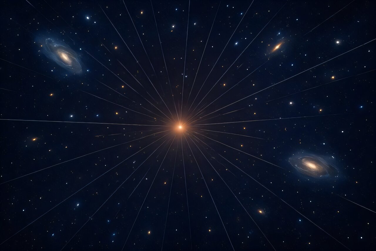 Расширение Вселенной. Изображение создано с помощью ИИ.  / © Christian Pfeifer