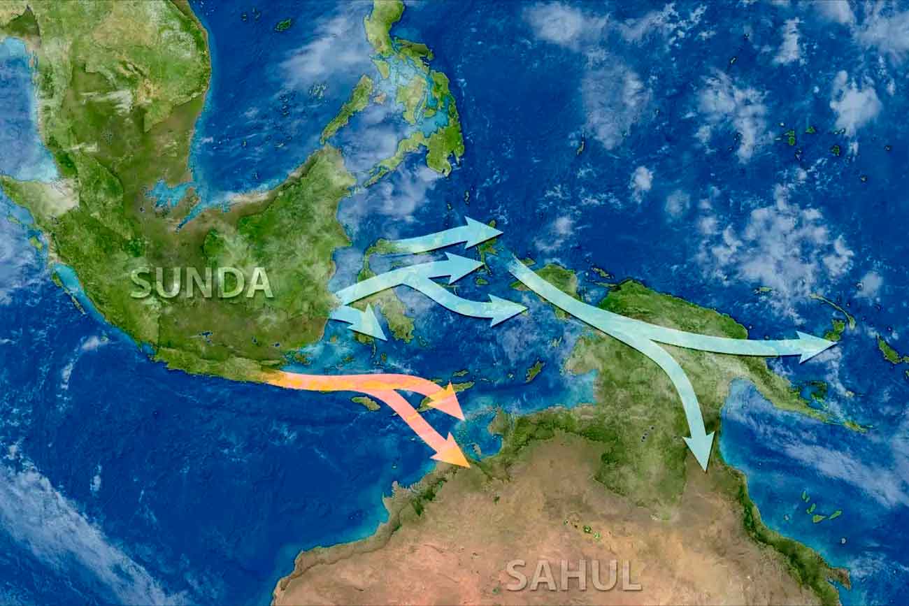 На территорию современной Австралии люди пришли двумя разными путями / © Helen Farr and Erich Fisher