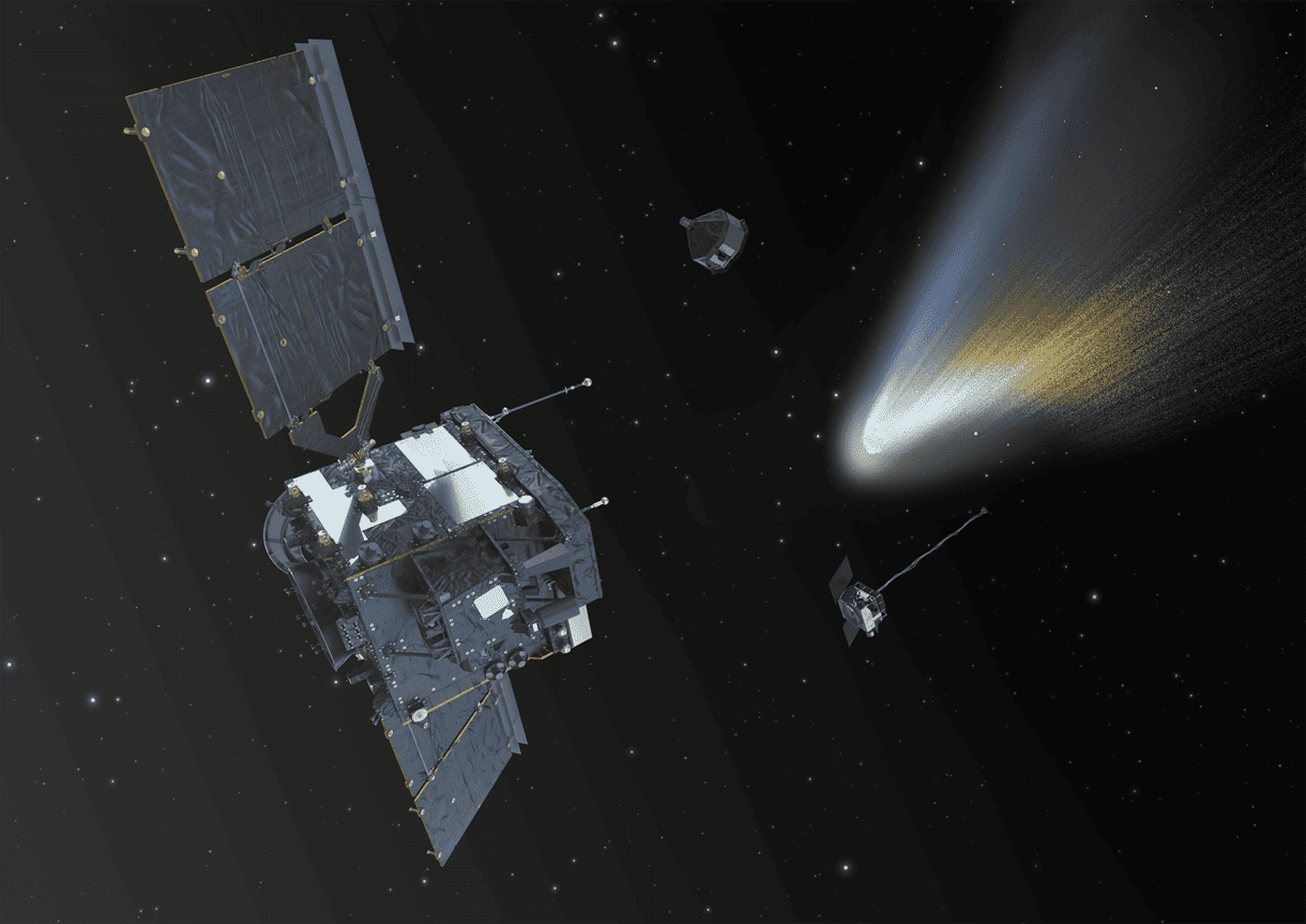 Миссия Comet Interceptor в представлении художника / © ESA