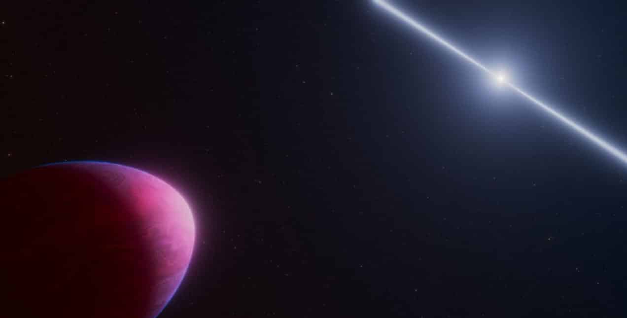 Планета с углеродной атмосферой в представлении художника / ©NASA, ESA, CSA, Ralf Crawford (STScI)