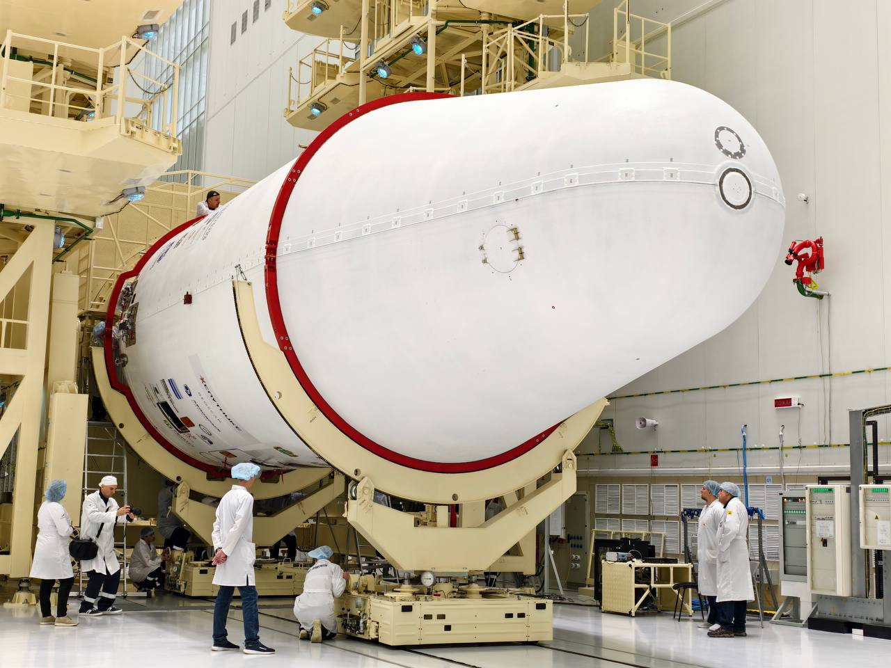 Головная часть ракеты «Союз-2.1б», участвовавшей в сегодняшнем пуске / © «Роскосмос»