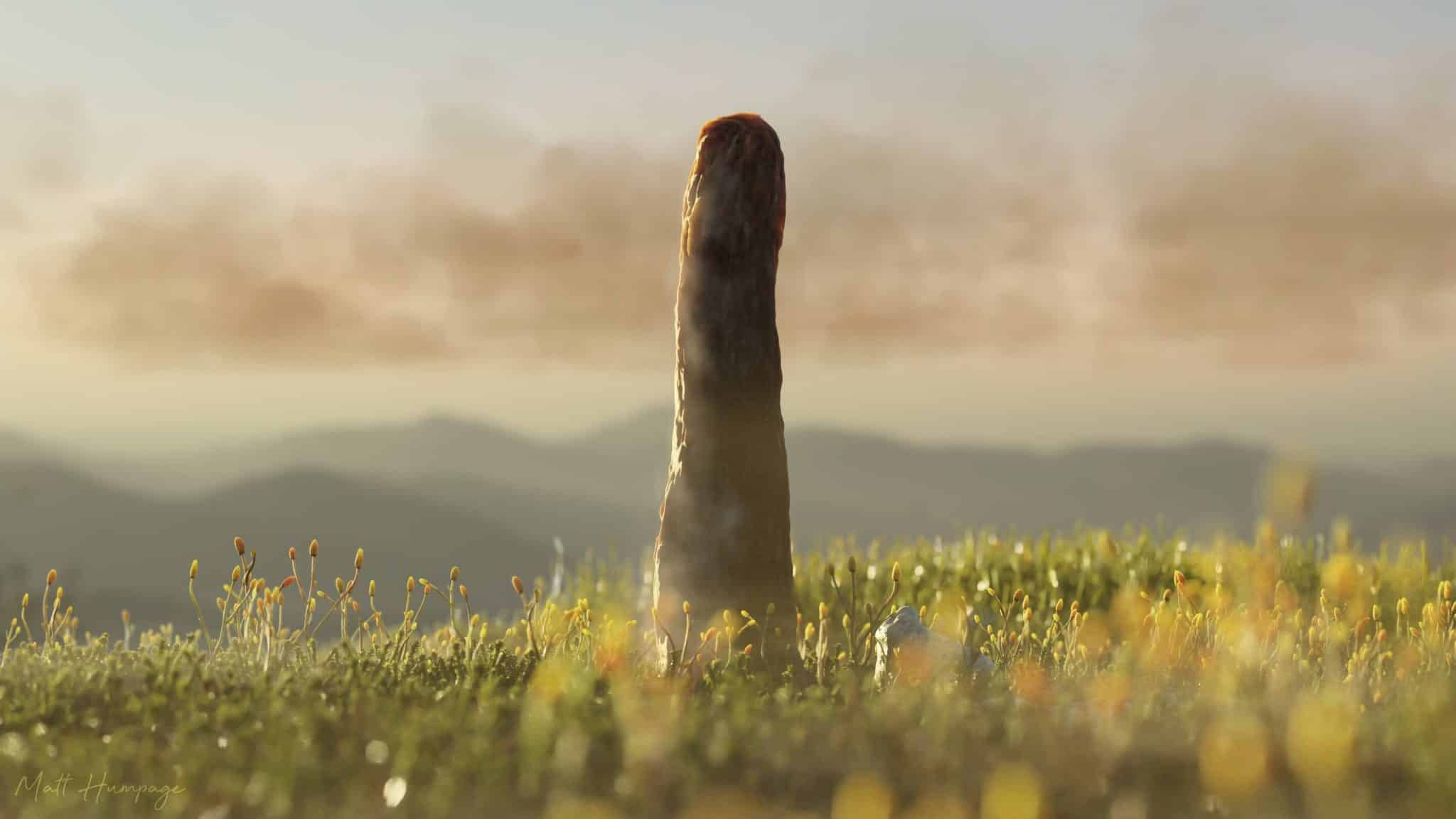 Художественная реконструкция прототаксита / © Matt Humpage, Northern Rogue Studios