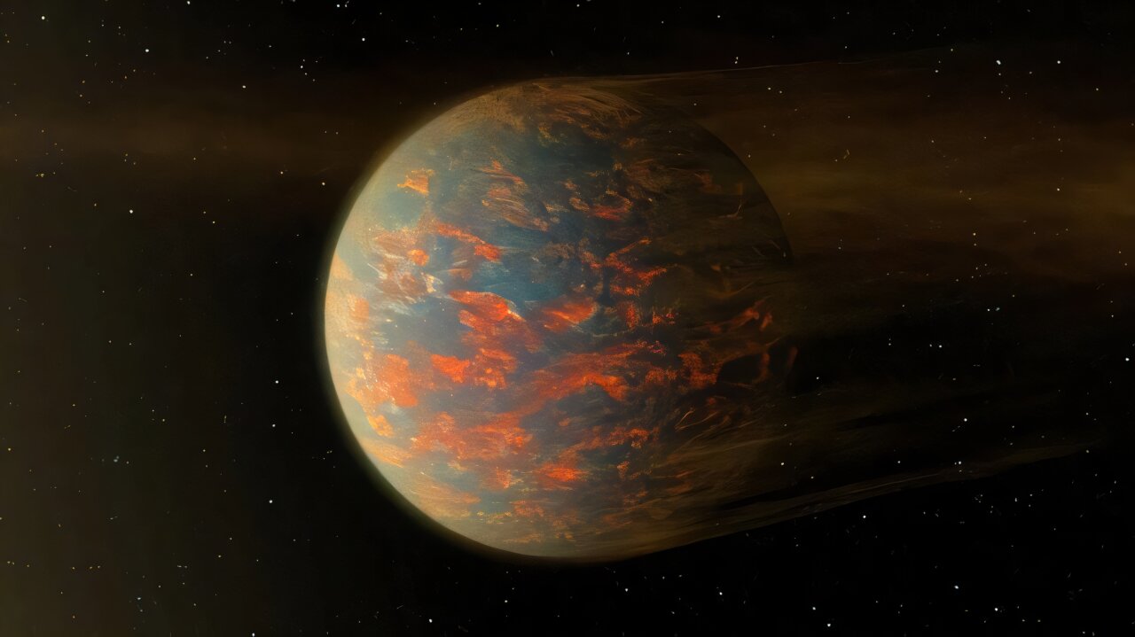 Горячая суперземля 55 Рака е в представлении художника. / © NASA